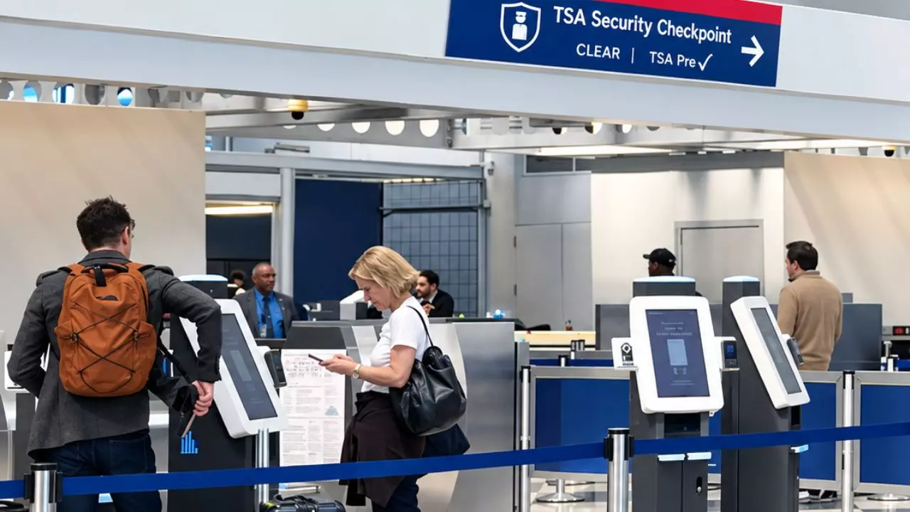 Chicago O'hare Airport Clear Security Checkpoint